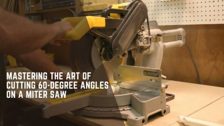 How to cut 60 degree angle on miter saw